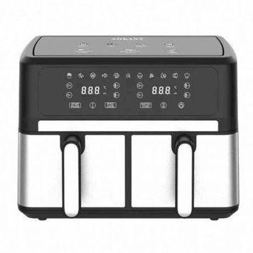 Мультипіч двокамерна Sokany SK-10041 1500+1500Вт 5+5л Аерофритниця Аерогриль Запікання