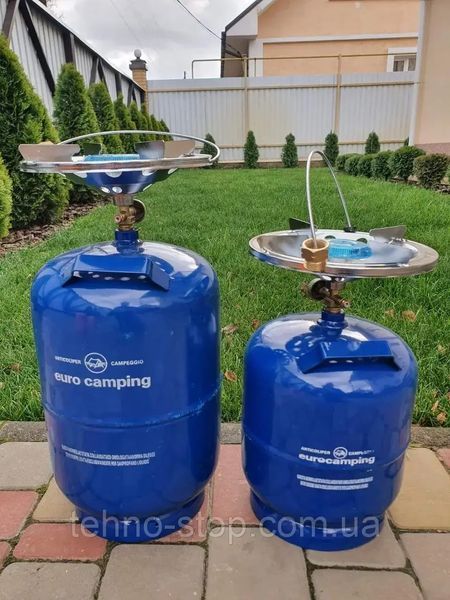 Комплект газовий кемпінговий балон EURO CAMPING 8 л