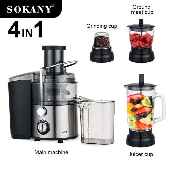 Кухонний комбайн-соковижималка SOKANY SK-4009 4 в 1, 800 Вт &mdash; універсальний кухонний помічник