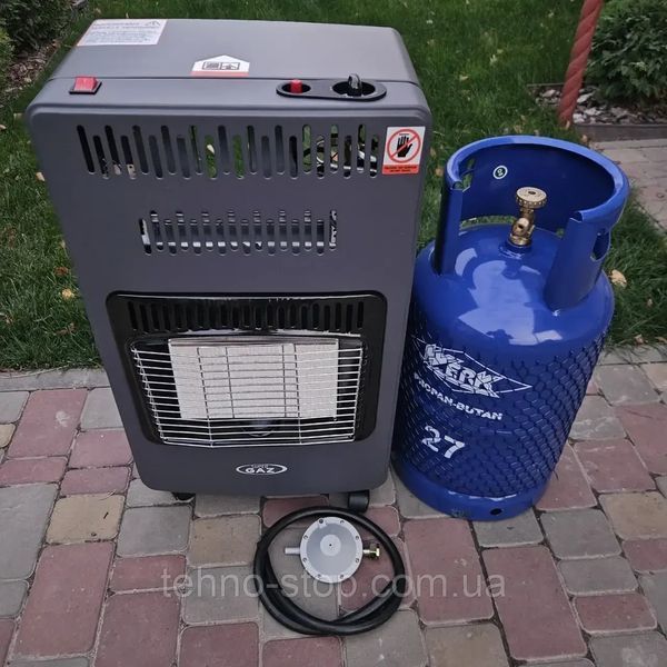 Газовый инфракрасный обогреватель Super Gaz KH10 Turbo баллон 27л, редуктор, шланг