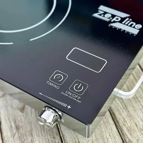 Плита одноконфоркова інфрачервона Zepline ZP-061 портативна плита 2200 Вт Склокераміка