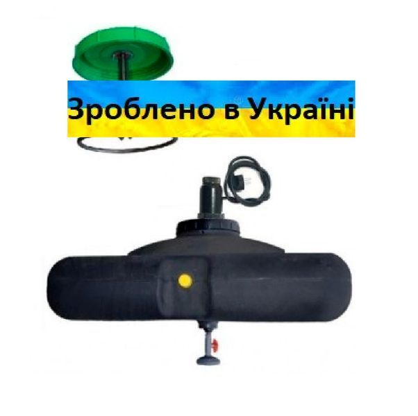Ємність бак для душу пластиковий 70 л на дачу з підігрівом води і терморегулятором (ТЕН)