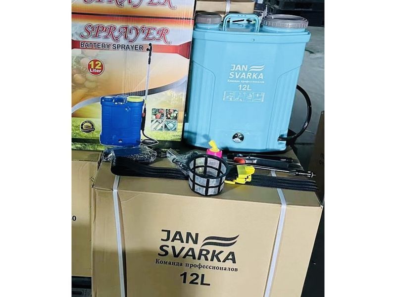 Акумуляторний обприскувач 12 л JANSVARKA 12(А) 12V, ранцевий садовий
