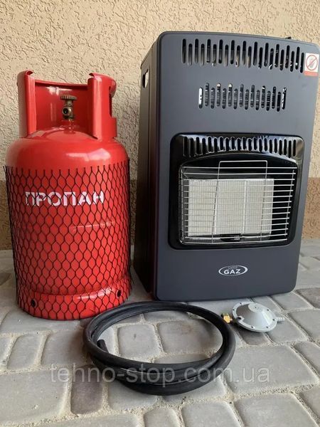 Газовый инфракрасный обогреватель Super Gaz KH10 Turbo баллон 27л, редуктор, шланг