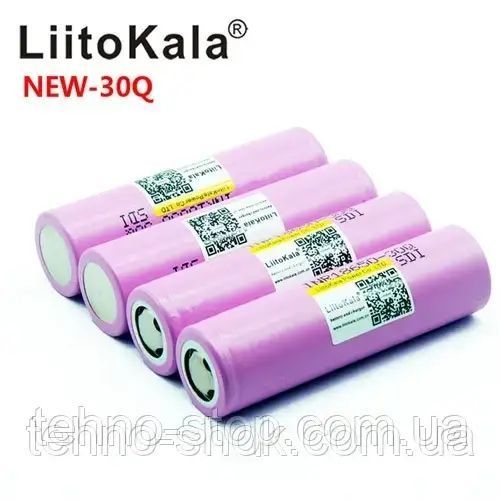 Аккумулятор высокотоковый 18650, LiitoKala 30Q, 3000mah