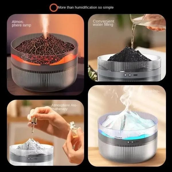 Зволожувач повітря Volcano Humidifier &ndash; нічник з ефектом вулкана