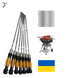 Шампура ПРЕМІУМ, з деревяною ручкою