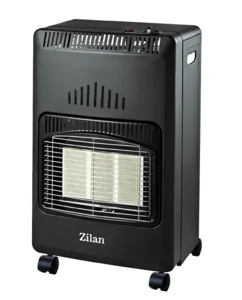 Газовый комплект обогреватель Zilan FLORIA ZLN8458D Black и баллон 12 л, редуктор, шланг