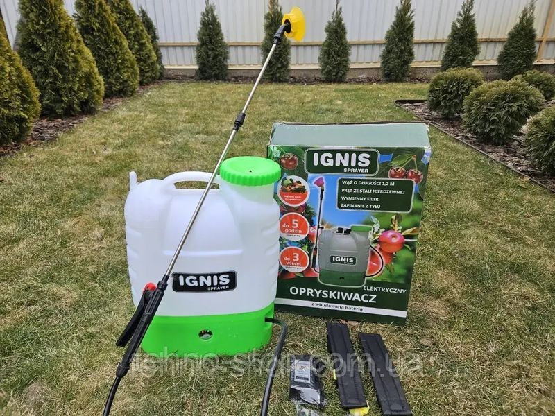 ОПРЫСКИВАТЕЛЬ АККУМУЛЯТОРНЫЙ IGNIS 16Л ( 12В-8 А/Ч )