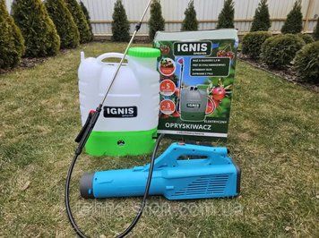 ОПРЫСКИВАТЕЛЬ АККУМУЛЯТОРНЫЙ IGNIS 16Л ( 12В-8 А/Ч ) И ТУРБО НАСАДКА 12В