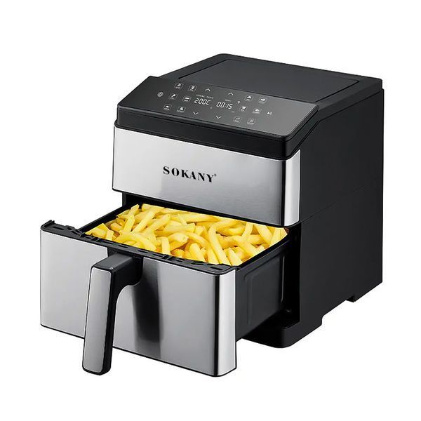 Аэрофритюрница SOKANY SK-10044 2000W, 9.5 л, сенсорная мультипечь без масла для дома