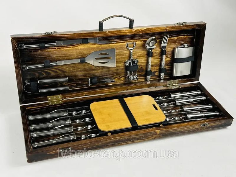 Набір шампурів в кейсі BBQ Lux - 2