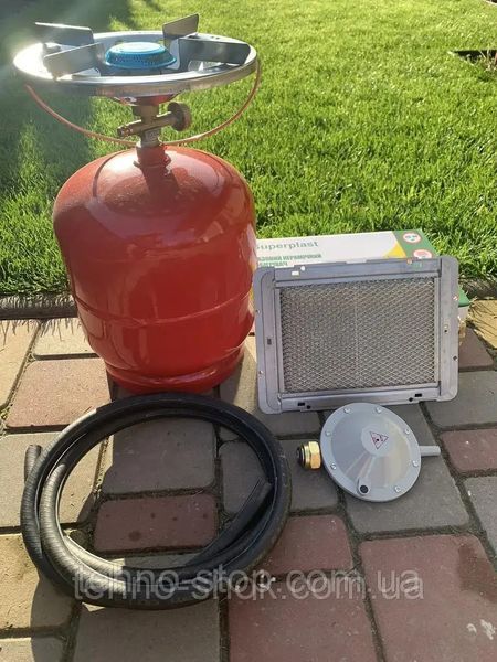 Комплект газовий балон 8 л пальник нагрівач,редуктор, шланг