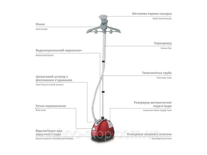 Отпариватель для одежды 3600Вт BITEK BT-3037