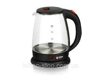 Чайник электрический стеклянный 2,0л 2400Вт BITEK BT-3113