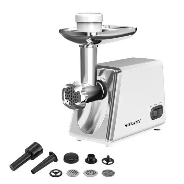 М&rsquo;ясорубка електрична Sokany SK-312 2500Вт з реверсом та насадками