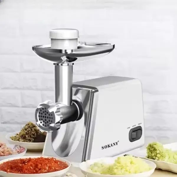 М&rsquo;ясорубка електрична Sokany SK-312 2500Вт з реверсом та насадками