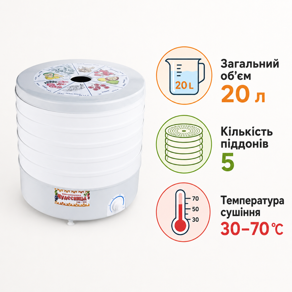 Електросушилка Ротор Чудновця 20 л СШ-002