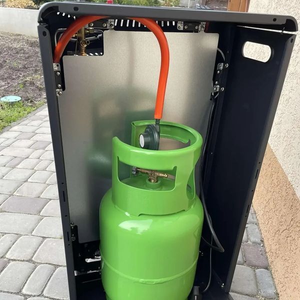Газовый комплект обогреватель Hausberg HB-1022NG (редуктор, шланг) + балон 12 л