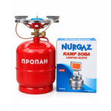 Комплект газовый кемпинговый баллон Superplast 8л горелка обогреватель NURGAZ NG-309