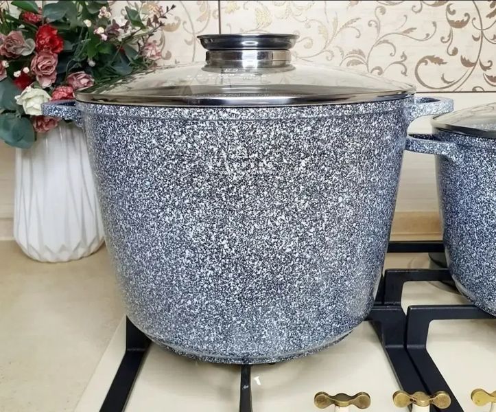 Казан круглий 10 л UNIQUE UN-5220, діаметр 28 см, висота 20 см, для супів, плову та тушкування