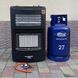 Газовый комплект обогреватель Hausberg HB-1022NG (редуктор, шланг) + балон 27 л