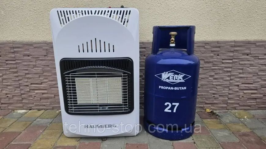 Газовый комплект Hauber 1010 &mdash; обогреватель инфракрасный + газовый баллон 27 л + редуктор + шланг