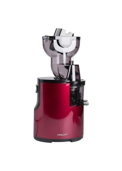 Соковыжималка комбинированная Sokany JE-25 &mdash; шнековая + центробежная, для фруктов и овощей, 2-в-1