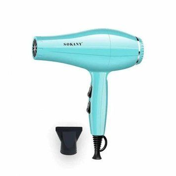 Фен Sokany SK-14013 950Вт бирюзовый с концентратором, 2 скорости, холодный воздух