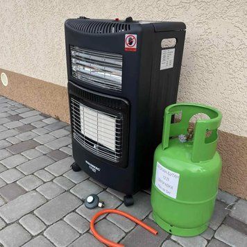 Комплект обігрівач Hausberg HB-1022NG (редуктор, шланг) + балон 12 л