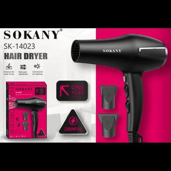 Фен для волосся Sokany SK-14023 2800Вт професійний AC двигун 5417, кабель 3 м