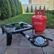 Комплект газовый баллон Superplast 12л и газовая плита Orgaz Volkan VL-401 ( редуктор ,шланг )