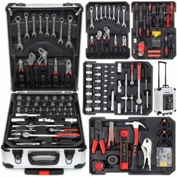 Набор инструментов 408 предметов Tools Set KRAFFTEC &mdash; универсальный комплект для дома и ремонта