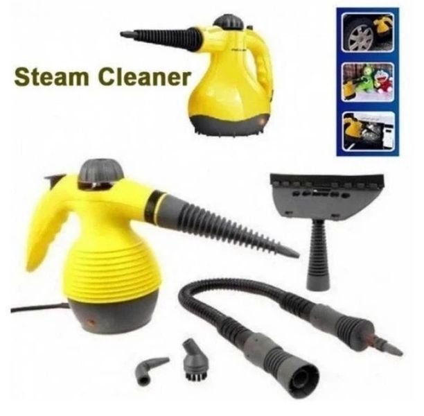 Пароочисник універсальний Steam Cleaner A-001 жовтий Компактний та потужний пароочисник для дому та авто