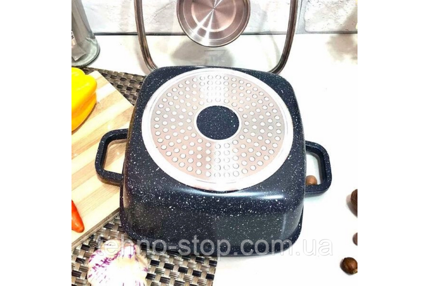 Каструля 24 см Top Kitchen (чорний/червоний) 4,5л
