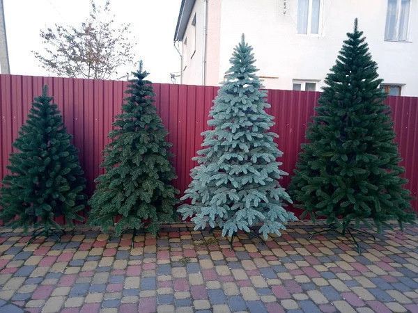 Штучна ялинка лита хвоя блакитна елітна Vip poyal № 16 висота 1,5 м