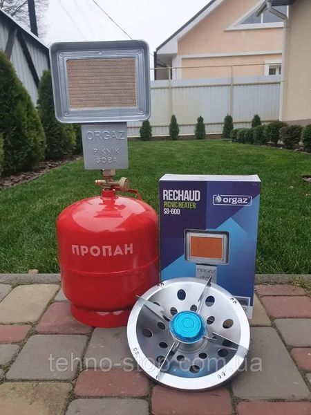Комплект газовий кемпінговий балон Intertool 5 л пальник нагрівач NURGAZ NG-309