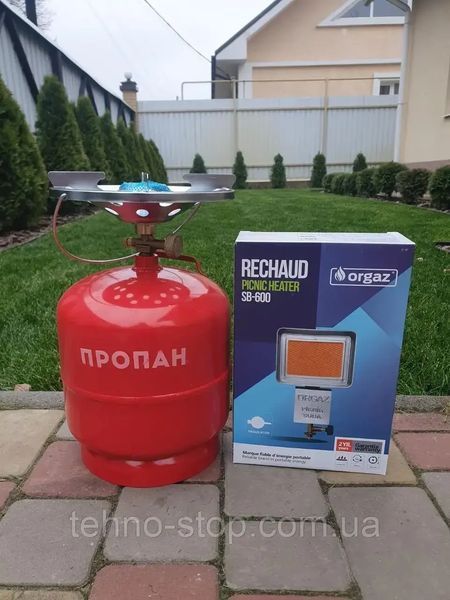 Комплект газовый кемпинговый баллон Intertool 8л горелка обогреватель NURGAZ NG-309