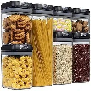 Набор контейнеров для еды 7 пр. FOOD Storage Container Set, пластиковые контейнеры для круп и сыпучих продуктов