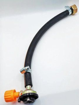 Устройство заправлено для газовых баллонов с цанговым креплением (хомут)