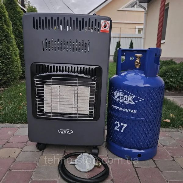 Комплект газовий інфрачервоний обігрівач HARLEM RS 42 + балон 27л, редуктор, шланг