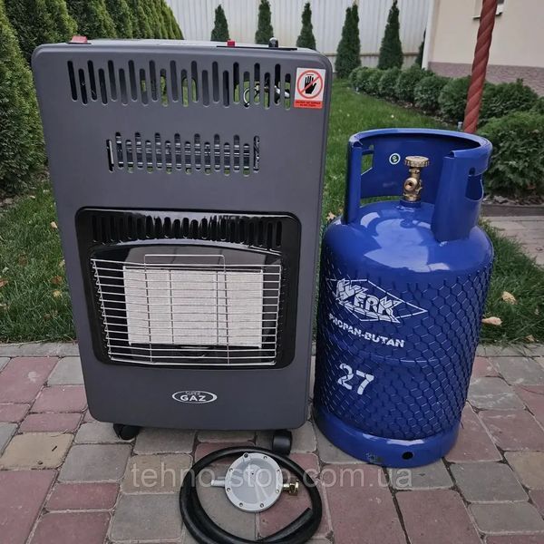 Комплект газовий інфрачервоний обігрівач HARLEM RS 42 + балон 27л, редуктор, шланг