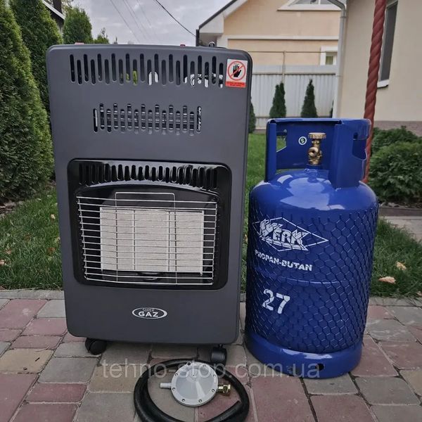 Комплект газовий інфрачервоний обігрівач HARLEM RS 42 + балон 27л, редуктор, шланг
