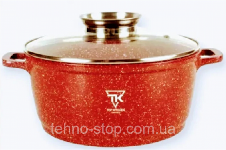 Каструля 20 см Top Kitchen (чорний/червоний) 2,49 л
