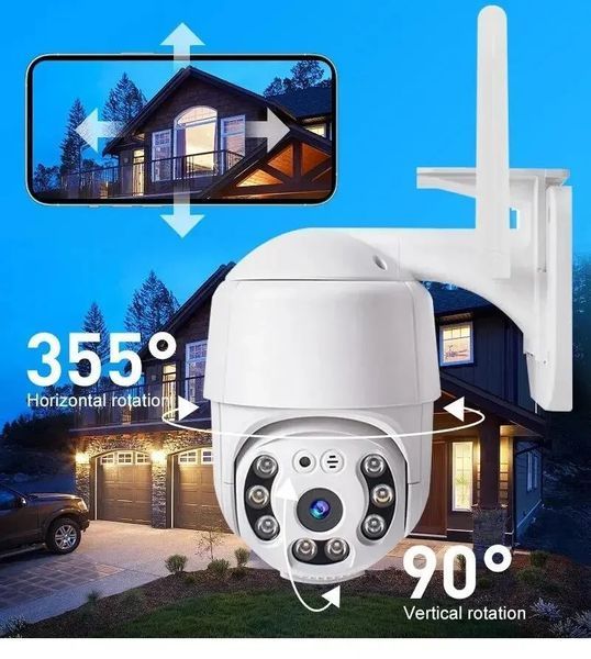 Розумна поворотна IP-камера з панорамним оглядом WiFi Smart Camera V360 PRO 1920&times;1080
