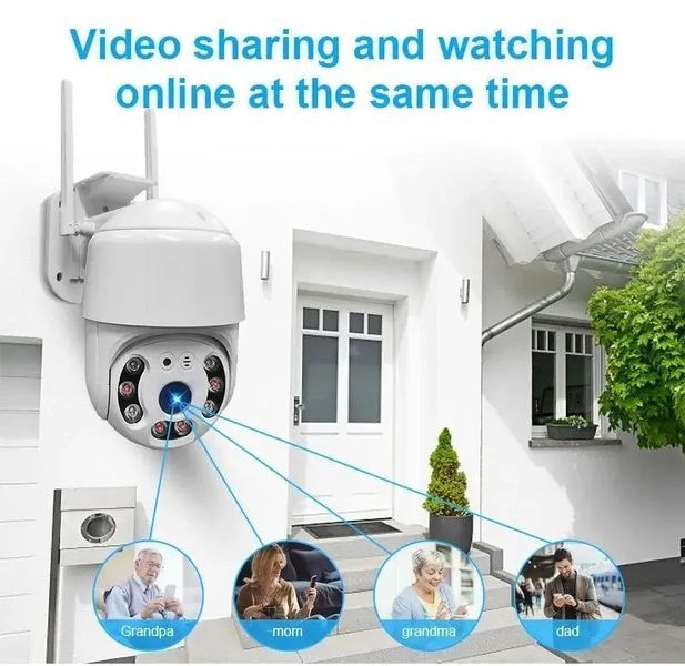 Розумна поворотна IP-камера з панорамним оглядом WiFi Smart Camera V360 PRO 1920&times;1080