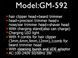 Машинка для стрижки волос 10 в 1 Gemei GM-592