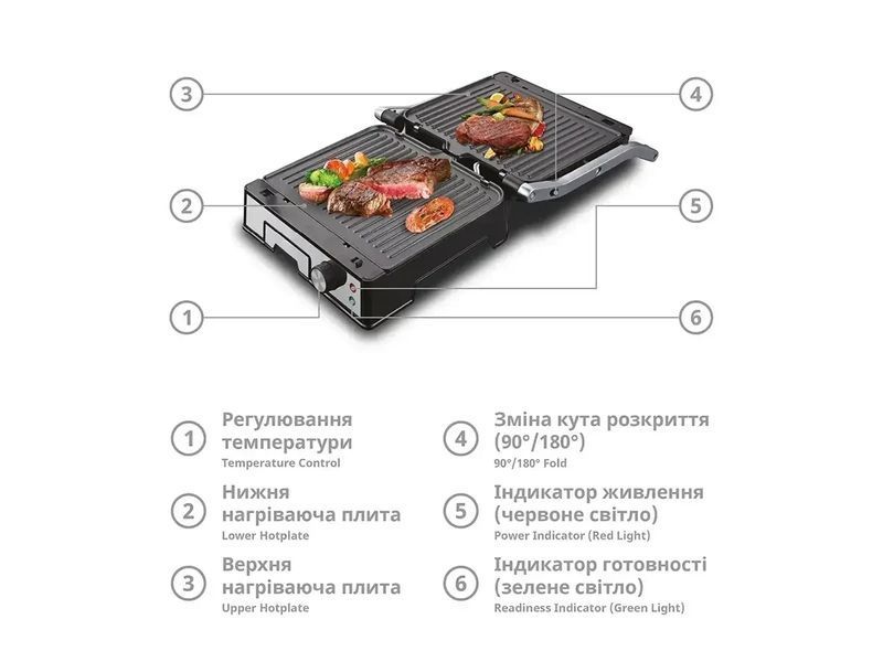 Гриль контактный 3000 Вт BBQ BITEK BT-2681