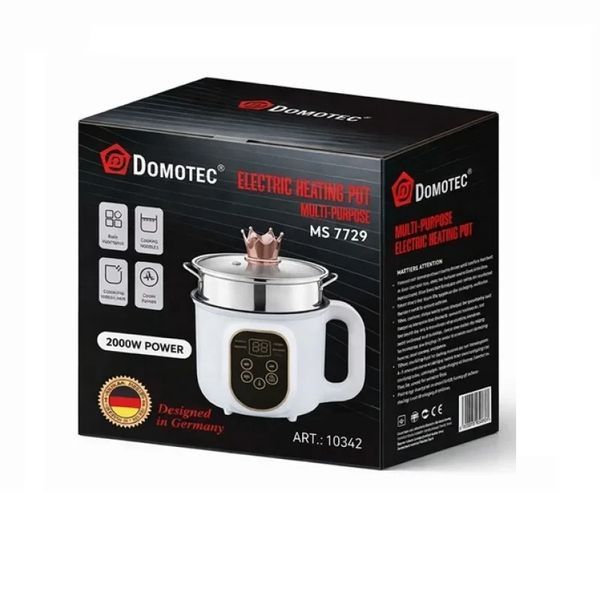Електрична каструля-пароварка 1,8 л DOMOTEC MS-7729