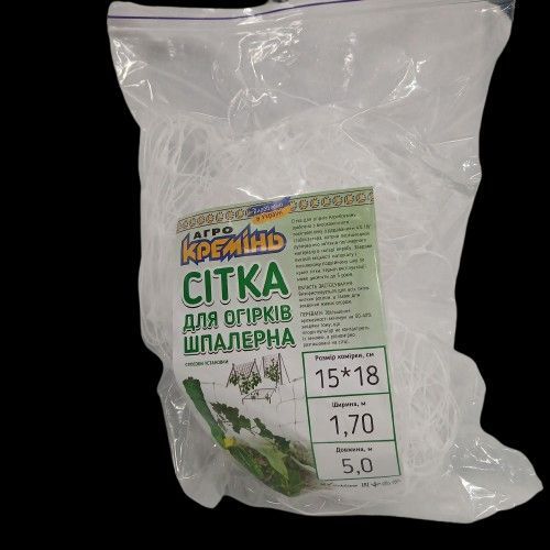 Сітка пластикова 15*18 1,7&times;5 метрів Shadow посилена (біла) огіркова сітка